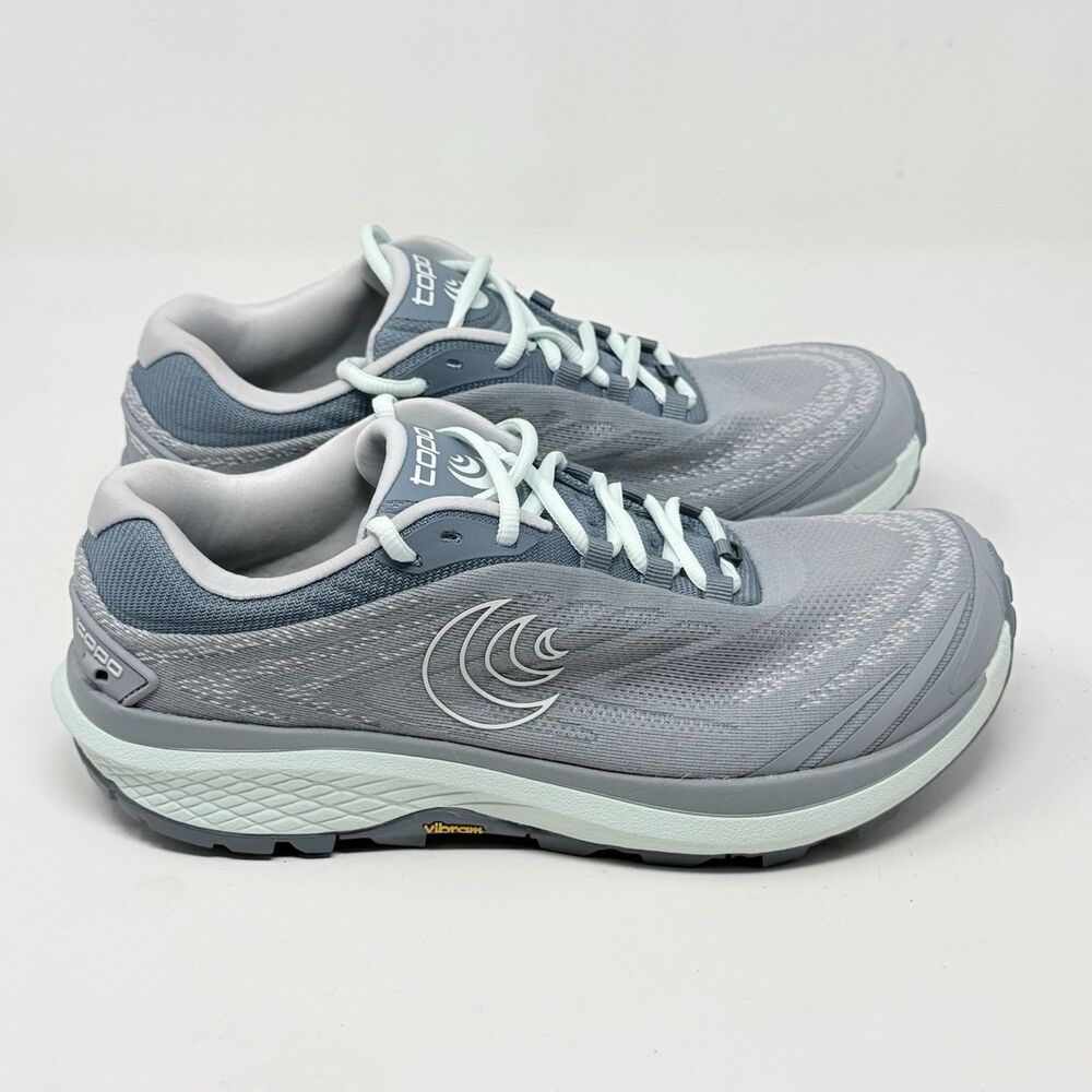 Topo Pursuit 2 Trail Running Sneakers Womens 9 Gray Green 0MM Drop Hiking Shoes